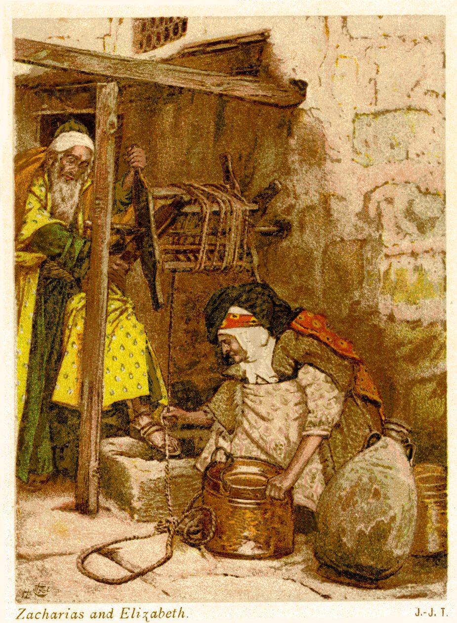 Sakaria ma Elisapeta, Sagato Luka - Tusi Paia av James Jacques Joseph after Tissot