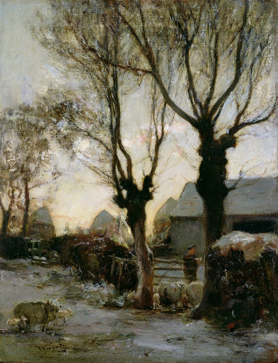 Gården på vintern av James Lawton Wingate