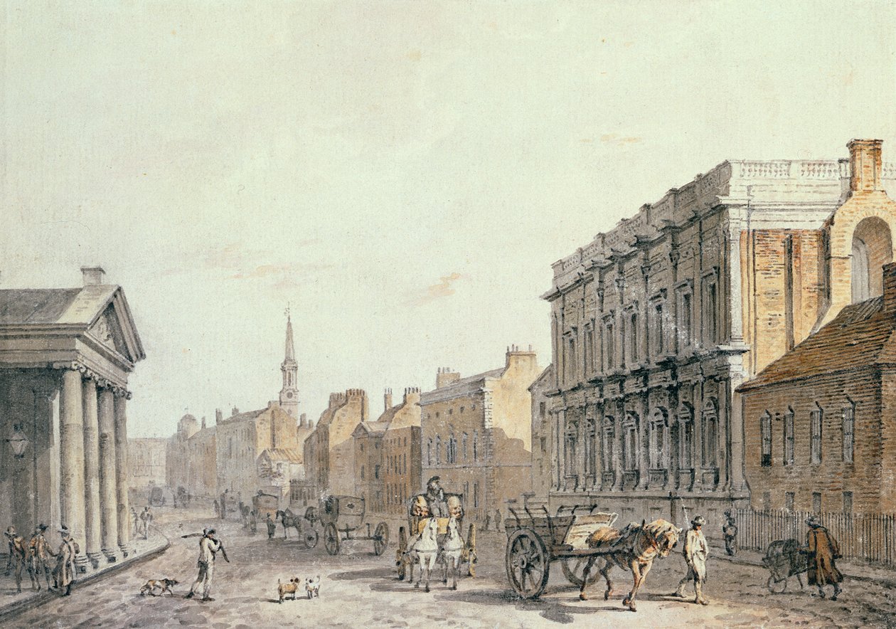 Utsikt över Whitehall, mot Charing Cross, 1790 av James Miller