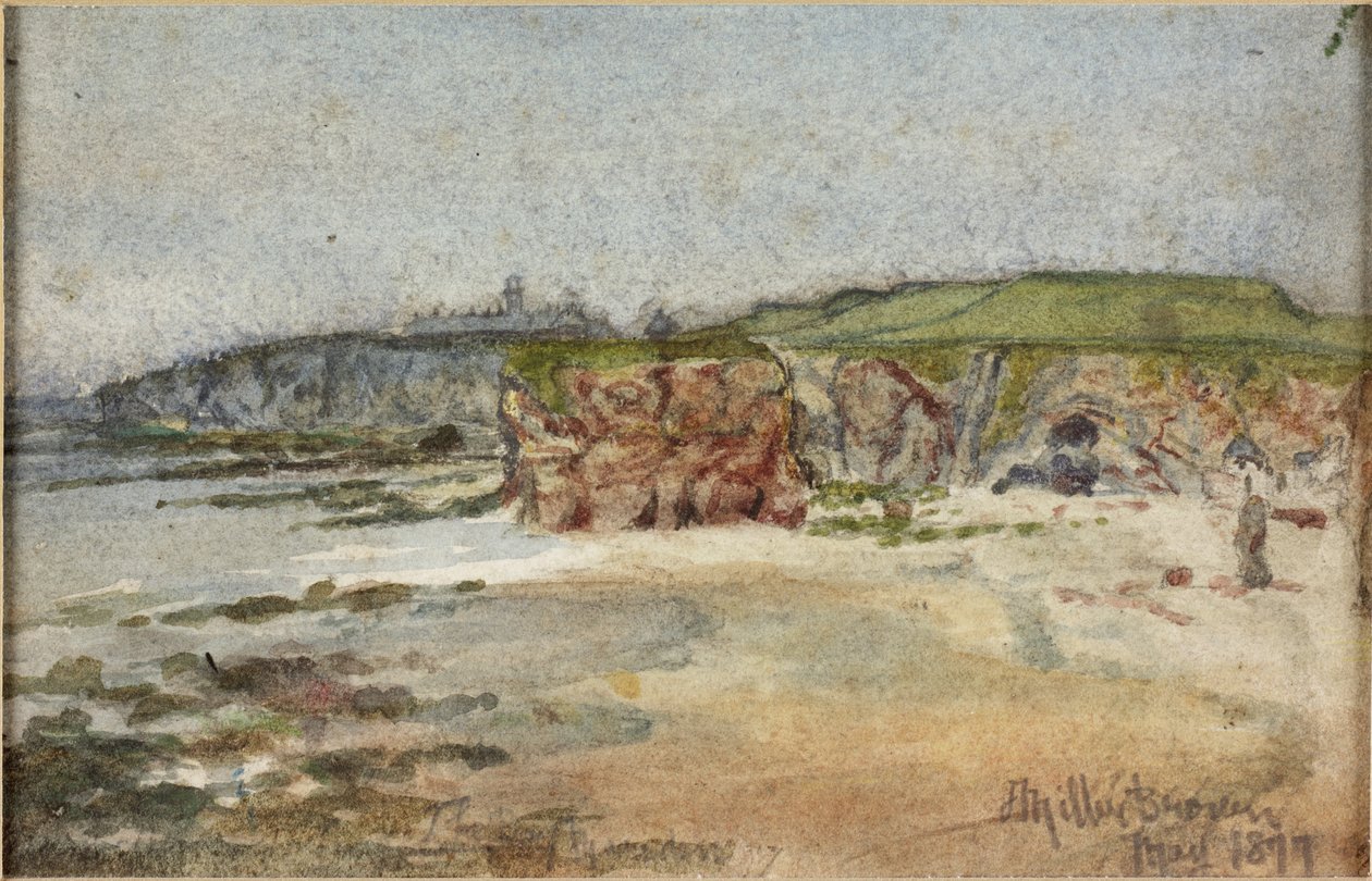 Marsden Bay 1877 (akvarell och blyerts på papper) av James Miller Brown