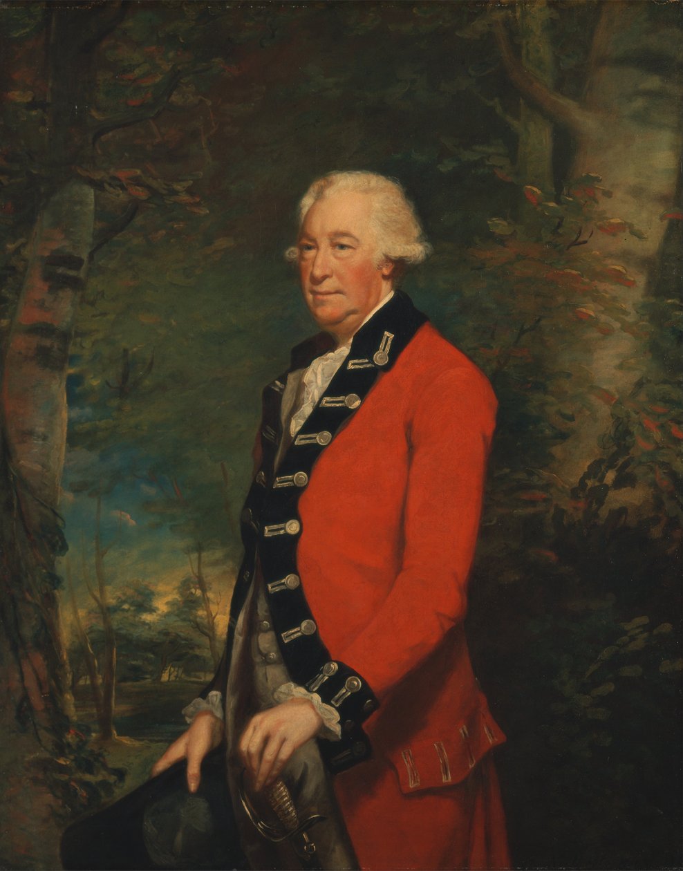Sir Ralph Milbanke, Bt., I uniformen för Yorkshire (North Riding) Militia av James Northcote