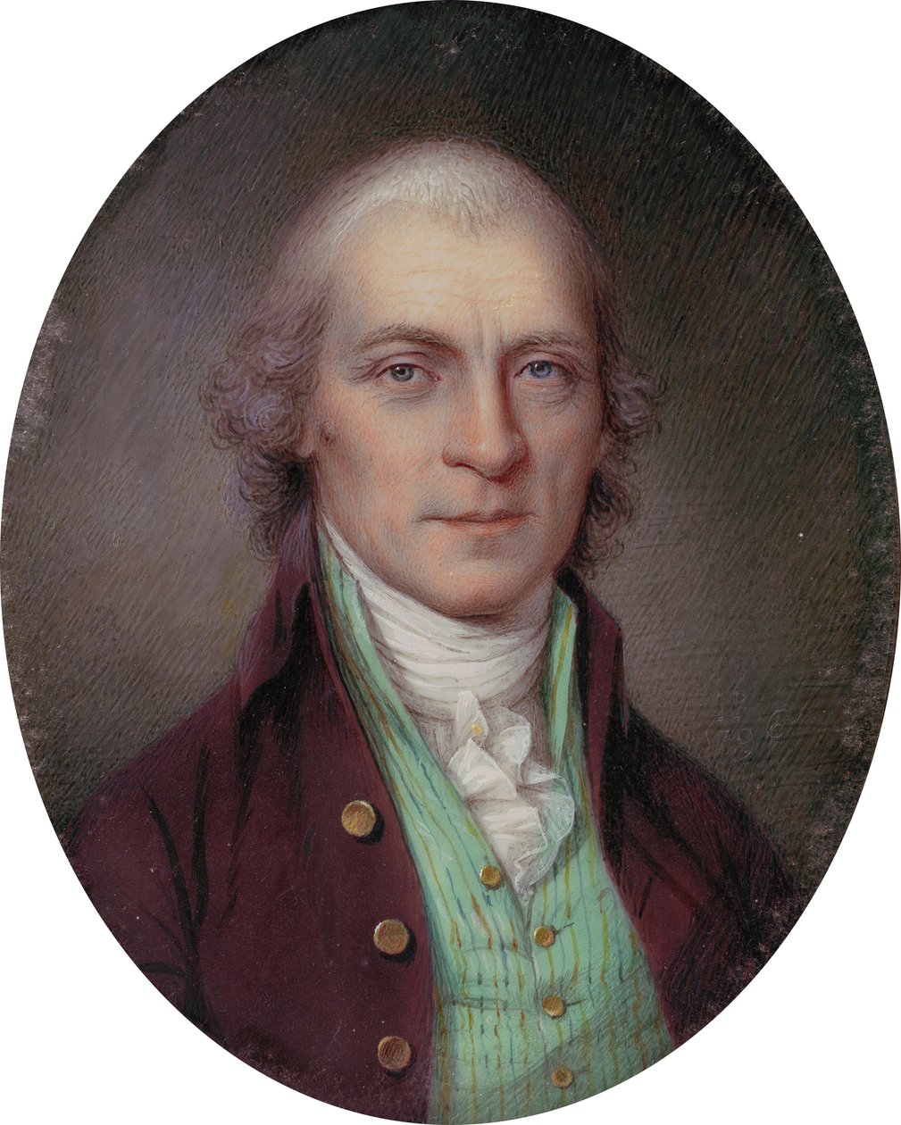 Porträtt av överste Richard Thomas av James the Elder Peale