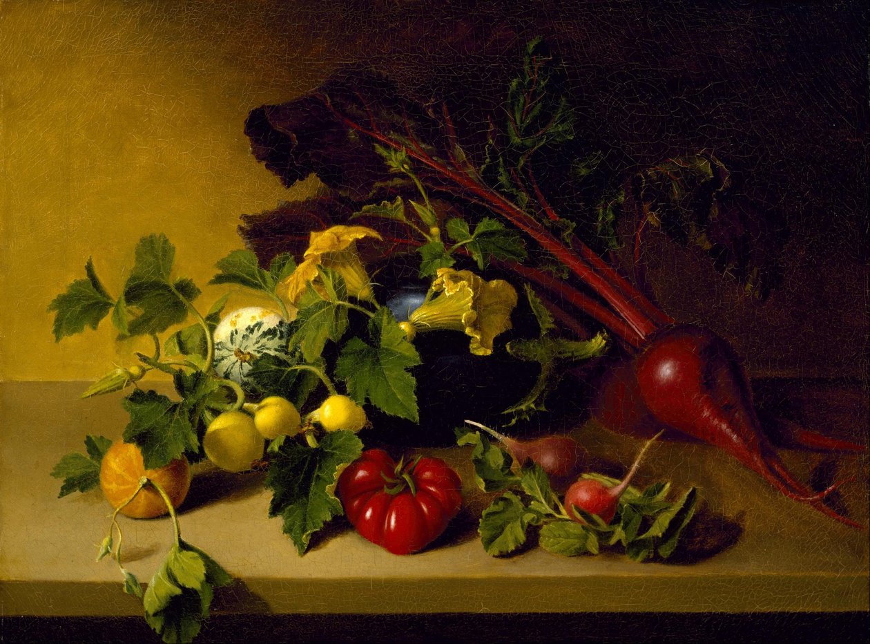 Stilleben med grönsaker av James the Elder Peale
