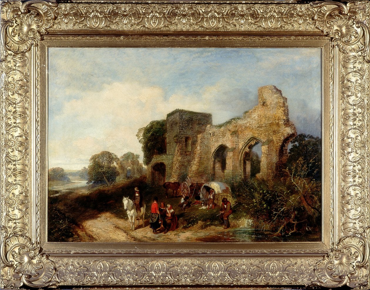 Easby Abbey, ca. 1852-1856 swed av James Peel