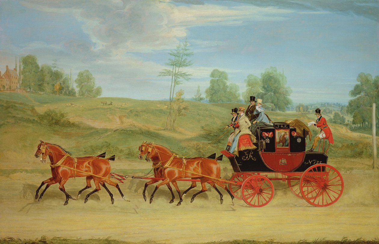 Manchester och London Royal Mail Coach av James Pollard