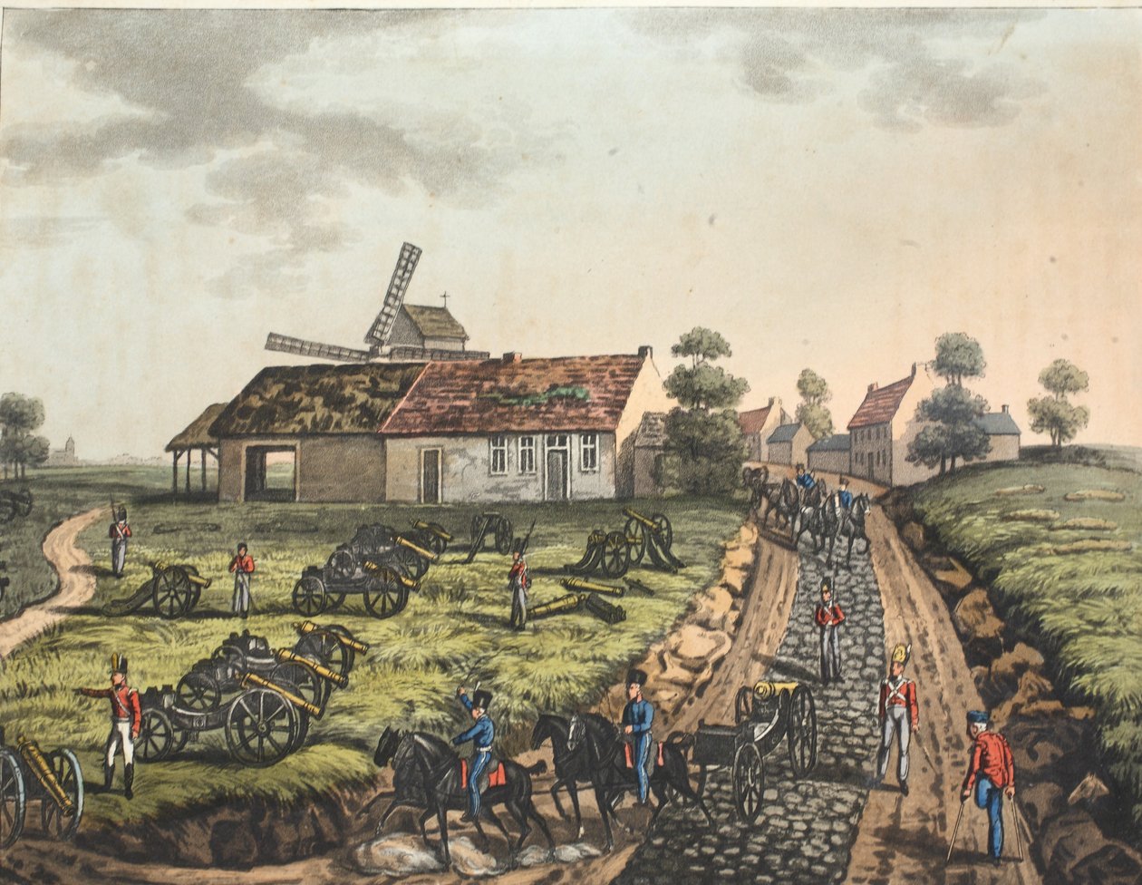 Del av byn Mont St Jean av James Rouse