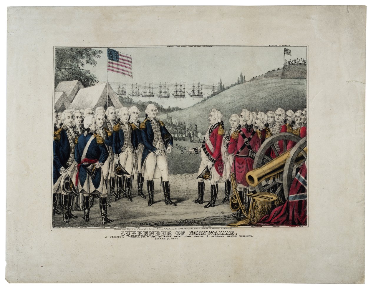Cornwallis kapitulation, 1845 av James S. Baillie