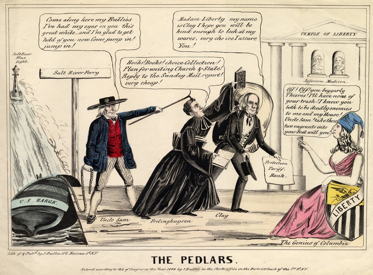 The pedlars, publicerad i New York, 1844 av James S. Baillie