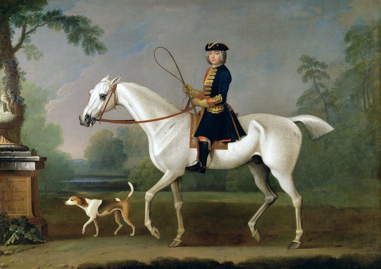 Sir Roger Burgoyne Rider "Badger", 1740 av James Seymour