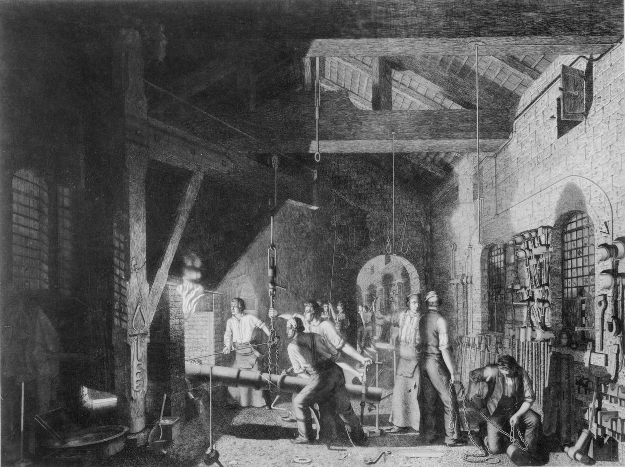 Smedjan, 1859 av James Sharples