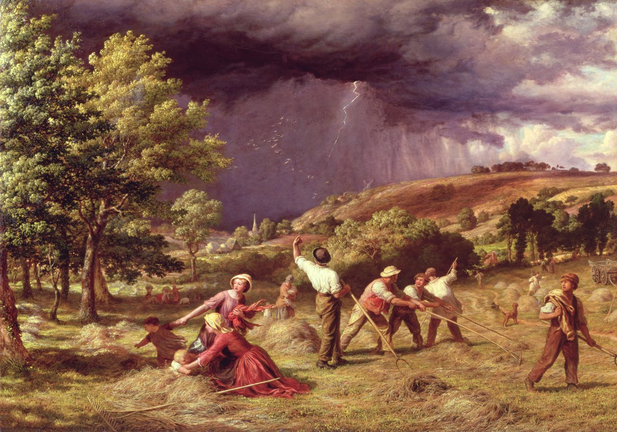 Ett åskskur, 1859 av James Thomas Linnell