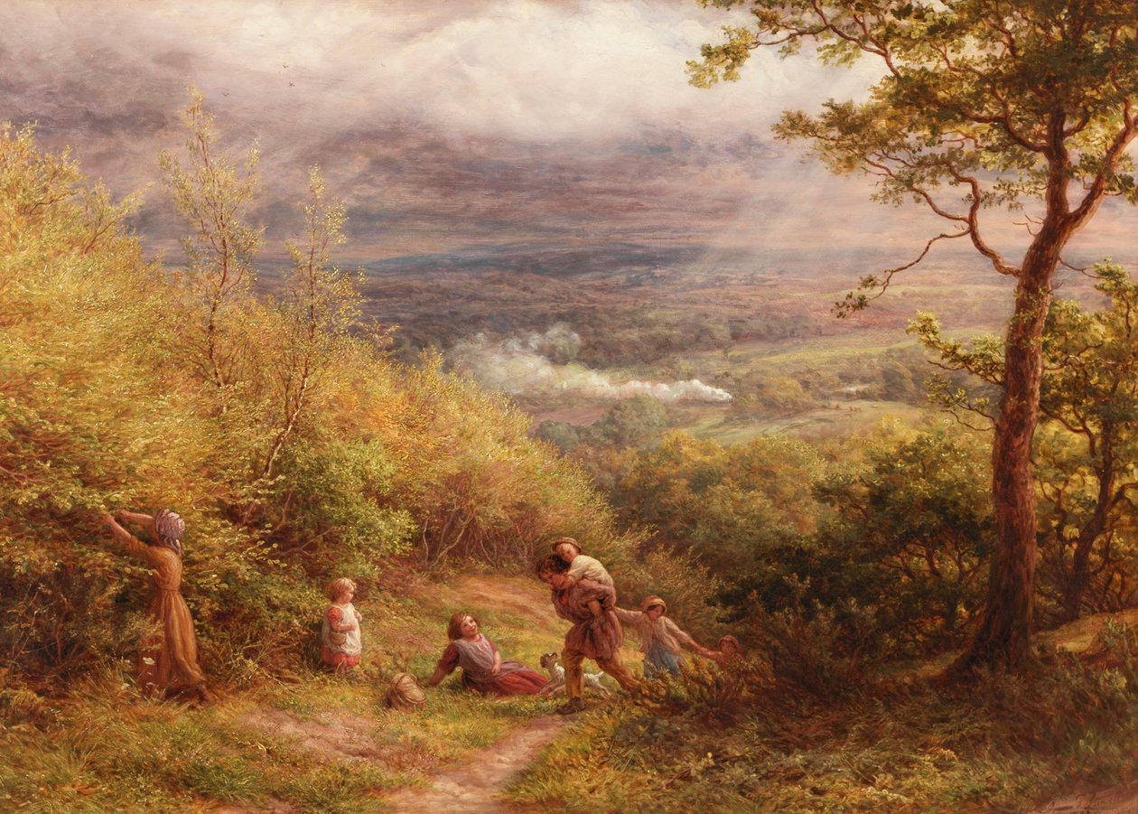 Det sista ljuset, 1872 av James Thomas Linnell