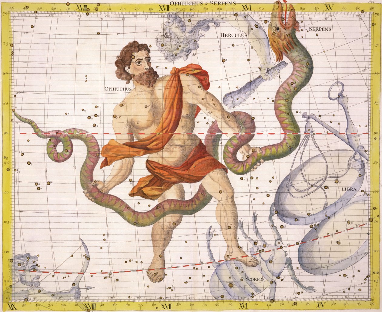 Constellation of Ophiucus and Serpens, plåt 22 från 