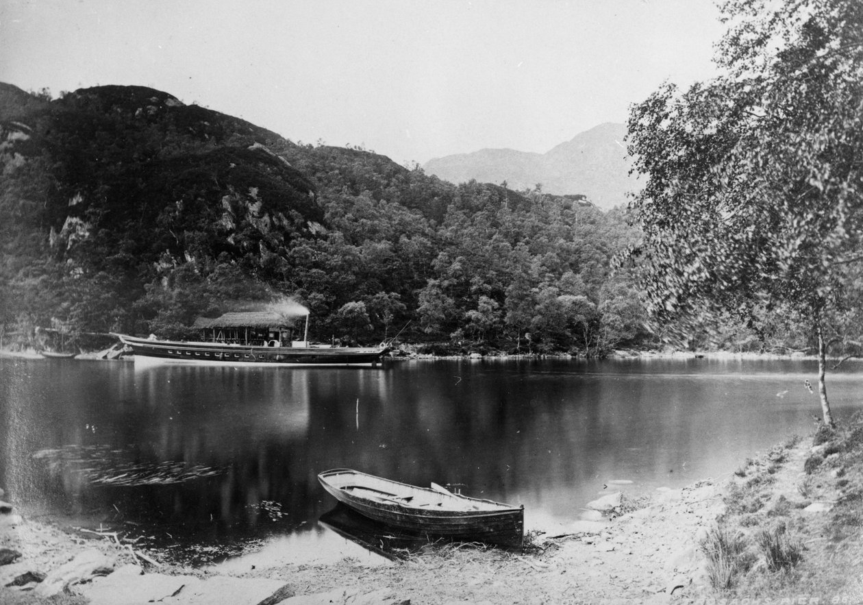 Loch Katrine - Trossachs Pier, ca 1860-talet av James Valentine