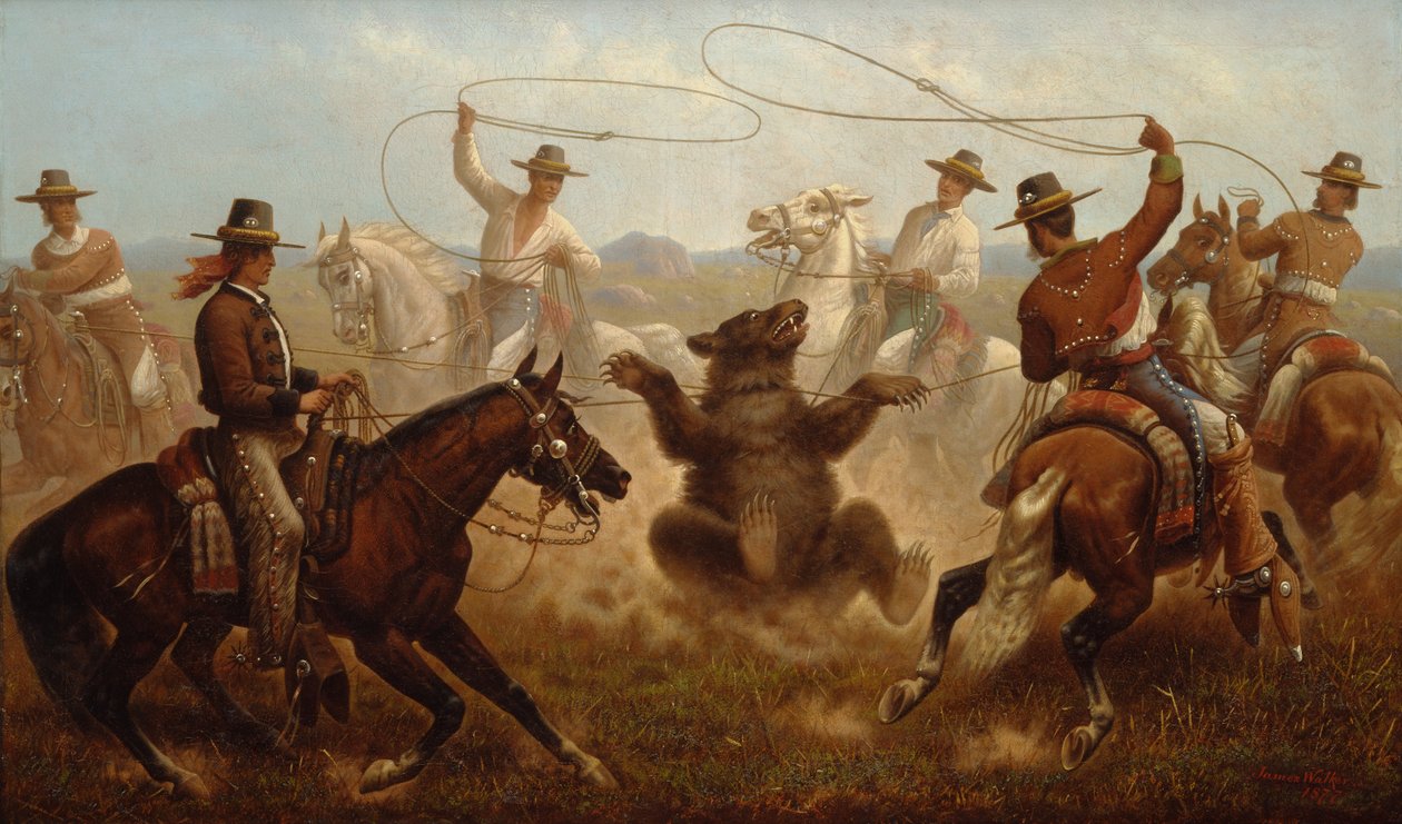 Cowboys som ropar en björn av James Walker
