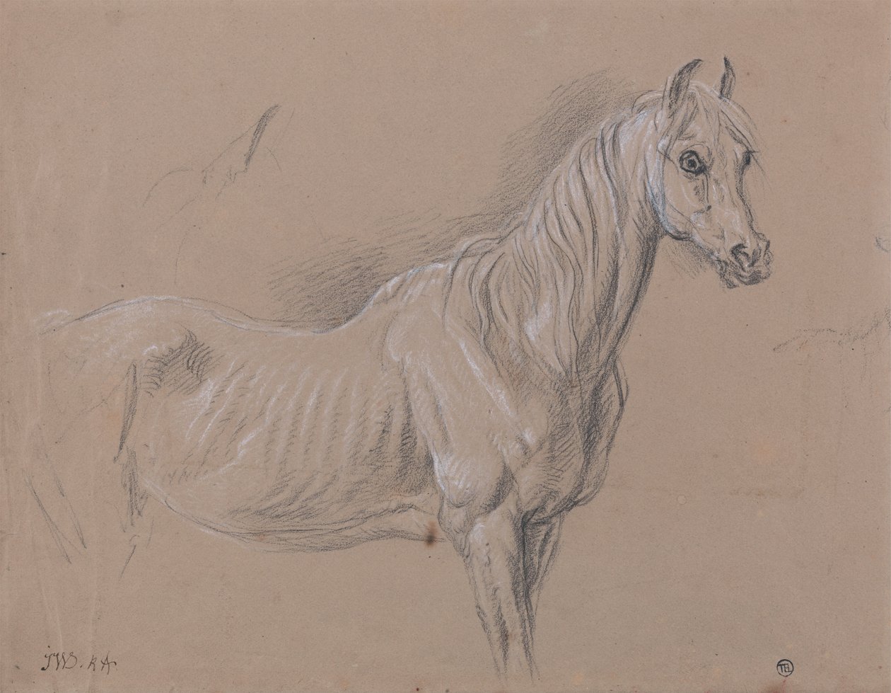 Ett sto- Möjligen en studie för LAmour de Cheval, daterad 1827, i Tate Gallery av James Ward