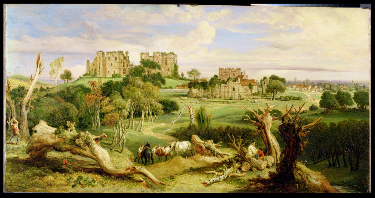 Kenilworth Castle, Warwickshire, 1840 sverige av James Ward