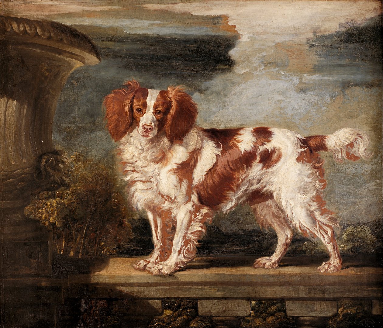Porträtt av Dash, en favorit Spaniel, egendom av Lady Frances Vane-Tempest av James Ward