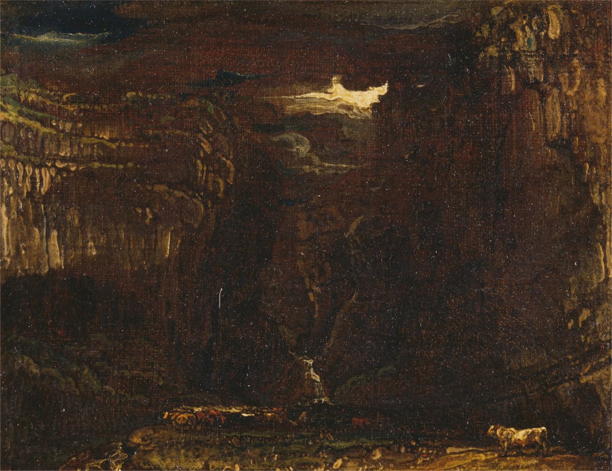 Skiss för Gordale Scar av James Ward