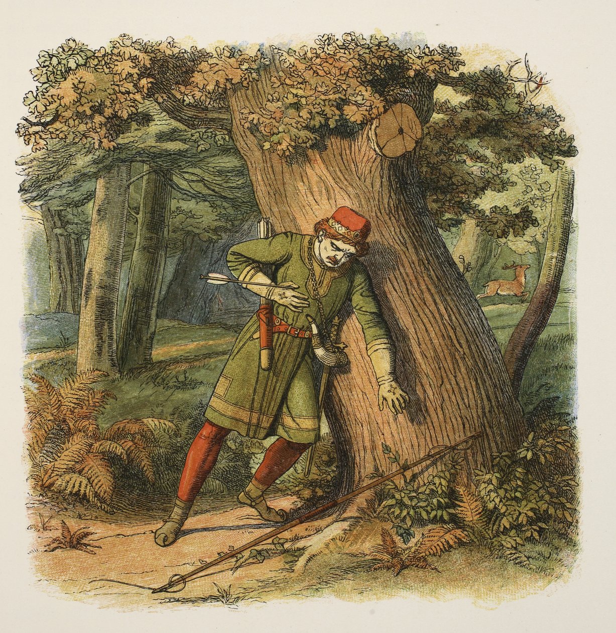 William the Red, eller Rufus, död, 1100, från A Chronicle of England BC 55 to AD 1485, pub. London, 1863 av James William Edmund Doyle