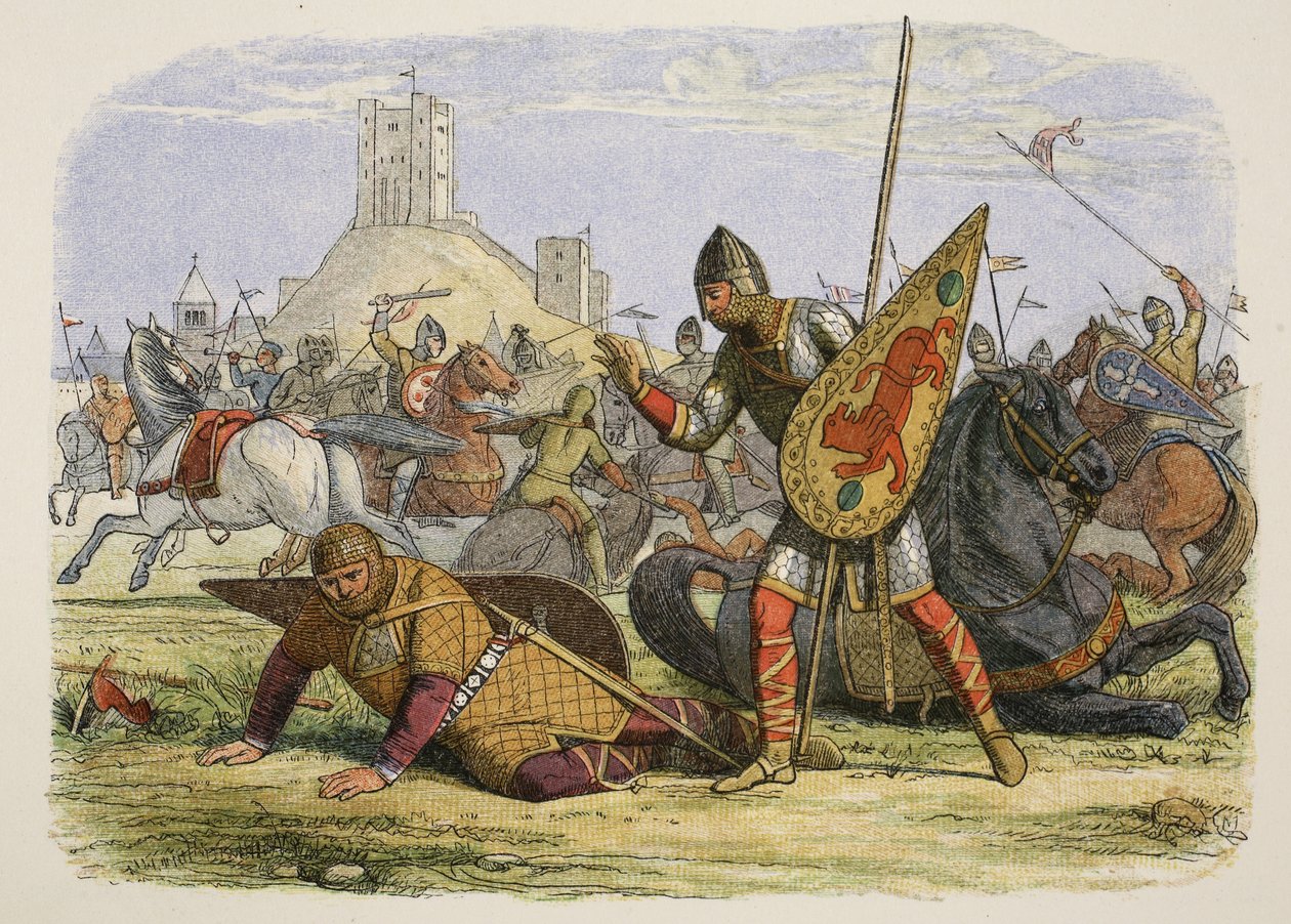 Robert sårar sin far, kung William I, januari 1079, från A Chronicle of England f.Kr. 55 till AD 1485, pub. London, 1863 av James William Edmund Doyle
