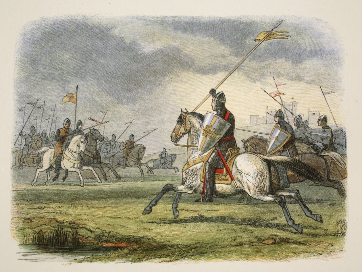 Lejonet William tillfångatagen, från A Chronicle of England BC 55 till AD 1485, pub. London, 1863 av James William Edmund Doyle