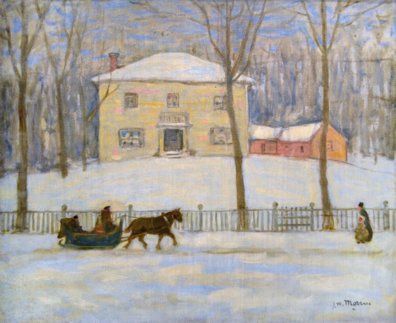 Gamla Holton House i Montreal av James Wilson Morrice