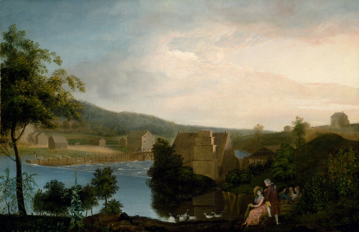 Nöjesfest vid en kvarn, slutet av 1780-talet av James the Elder Peale