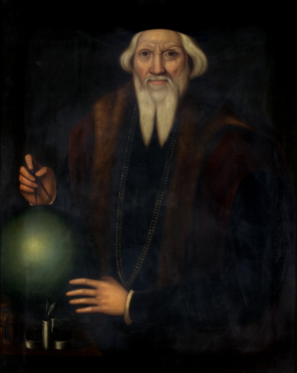 Porträtt av Sebastian Cabot (ca 1475-1557) (olja på duk) av James (attr. to) Herring