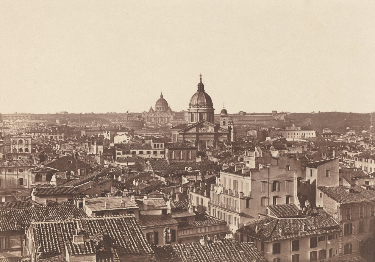Vy över Rom,ca. 1855 (foto) av James (attr.to) Anderson
