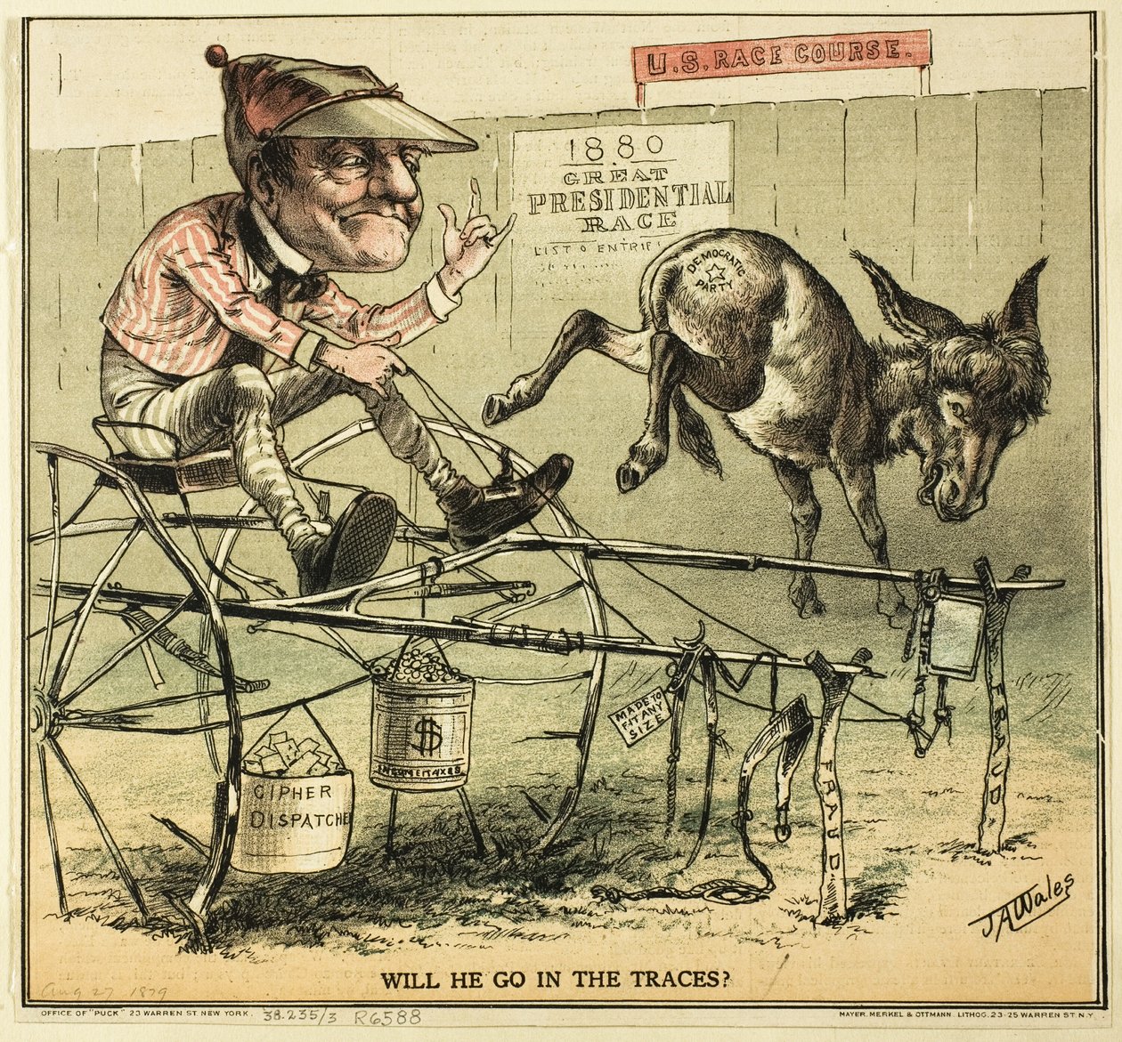 Will He Go i The Traces, från Puck av James A. Wales