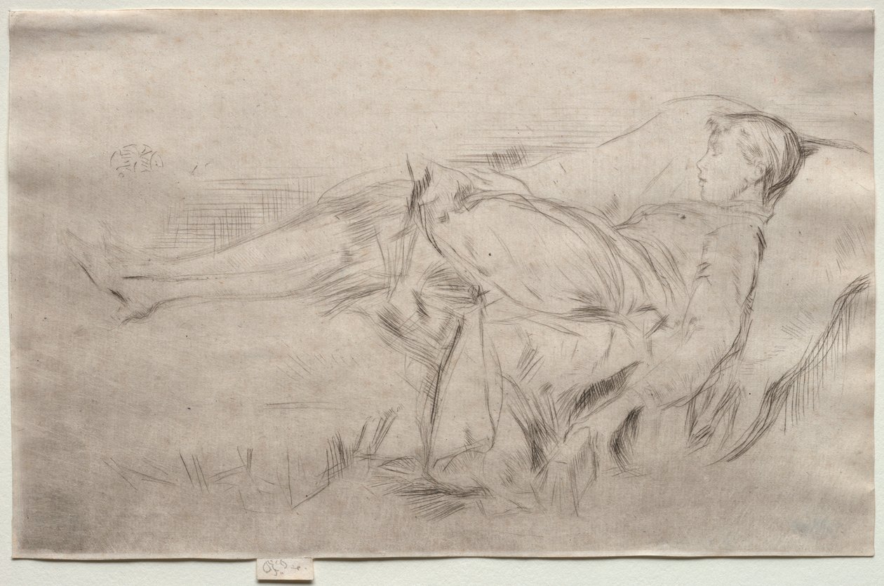 Ett barn på en soffa, nr 2. av James Abbott McNeill Whistler