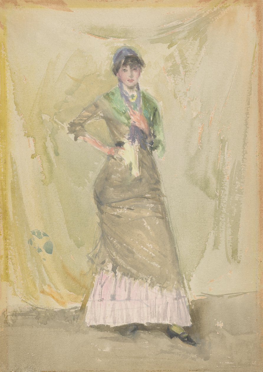 En anteckning i grönt, 1883-1884. av James Abbott McNeill Whistler
