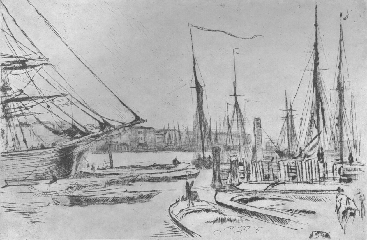 En skiss från Billingsgate, 1878, 1904 av James Abbott McNeill Whistler
