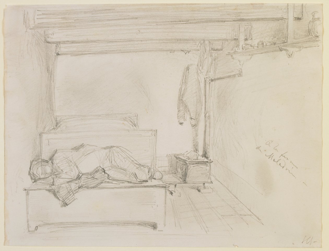 På Maladrie Farm, 1858. av James Abbott McNeill Whistler