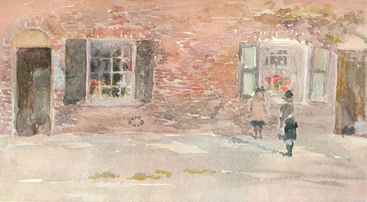 En studie, från skissen i akvarell av J McNeill Whistler, c1880-talet 1903-1904. av James Abbott McNeill Whistler