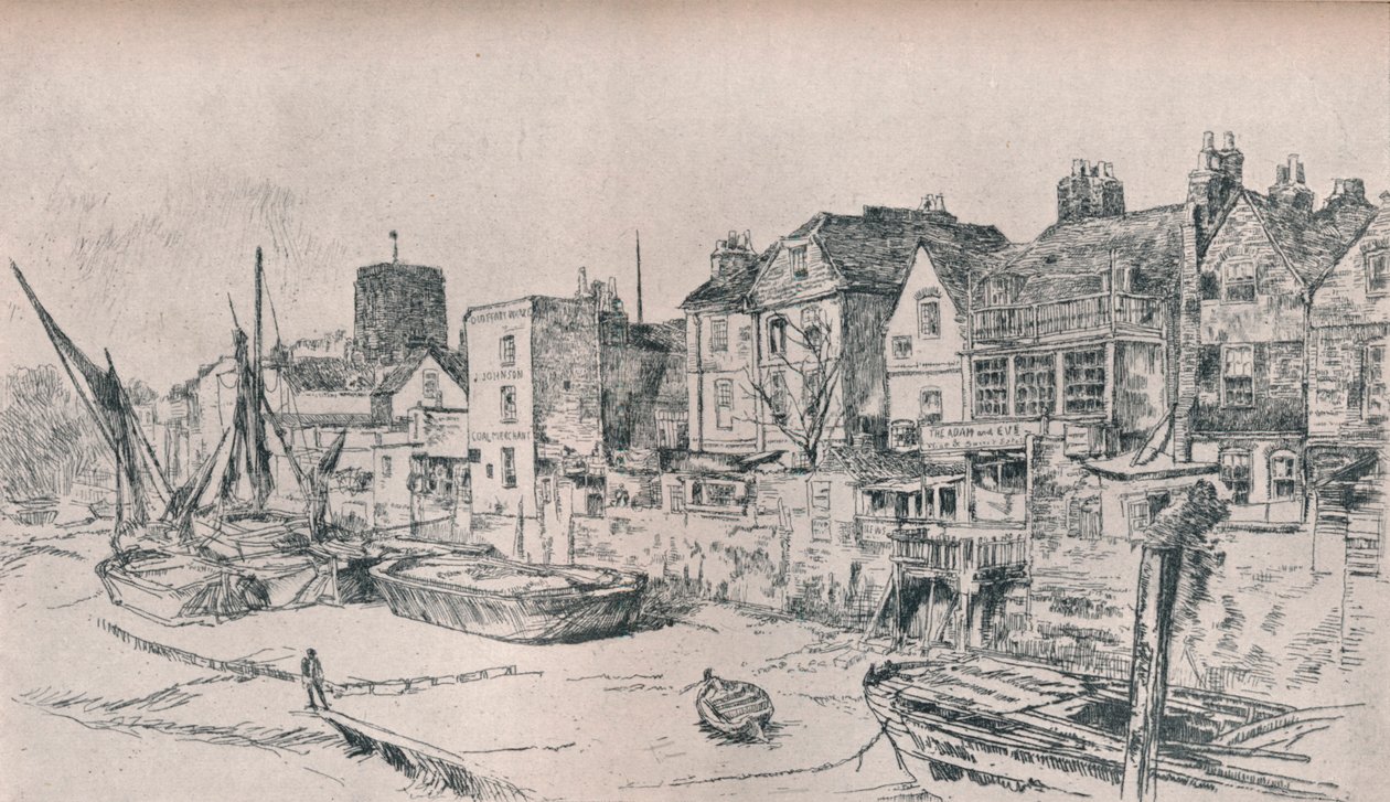 Adam och Eva: Old Chelsea, 1879, 1903 av James Abbott McNeill Whistler