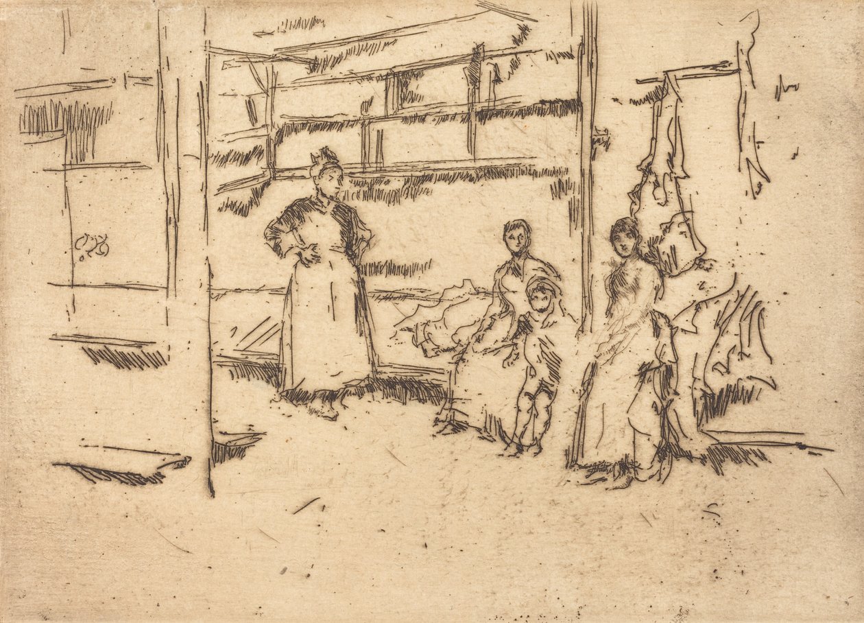 Efter försäljningen, Hounsditch, ca. 18861888. av James Abbott McNeill Whistler