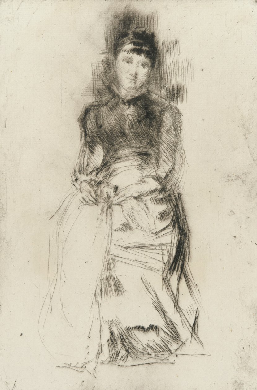 Agnes, ca 1873-75 (drypont på papper) av James Abbott McNeill Whistler