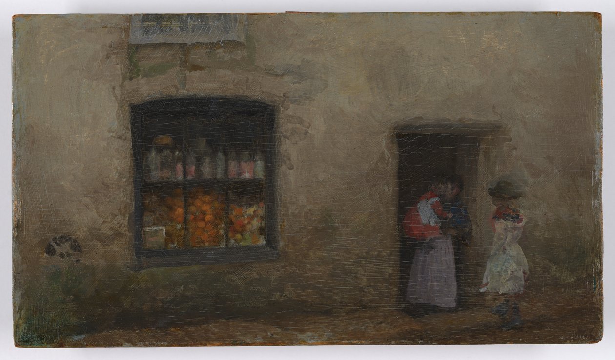 An Orange Note: Sweet Shop av James Abbott McNeill Whistler