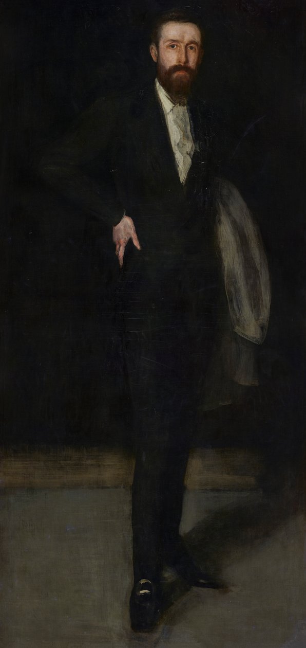 Arrangemang i svart: Porträtt av F. R. Leyland, 1870-1873. av James Abbott McNeill Whistler