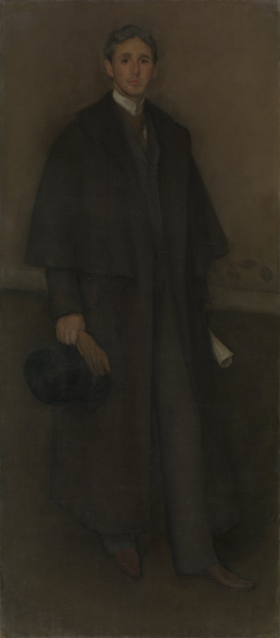 Arrangemang i köttfärg och brunt: Porträtt av Arthur Jerome Eddy, 1894. av James Abbott McNeill Whistler