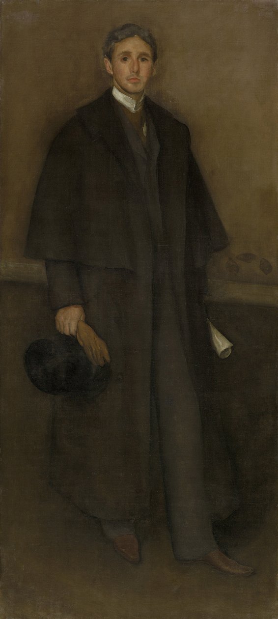 Arrangemang i köttfärg och brunt: Porträtt av Arthur Jerome Eddy, 1894 av James Abbott McNeill Whistler