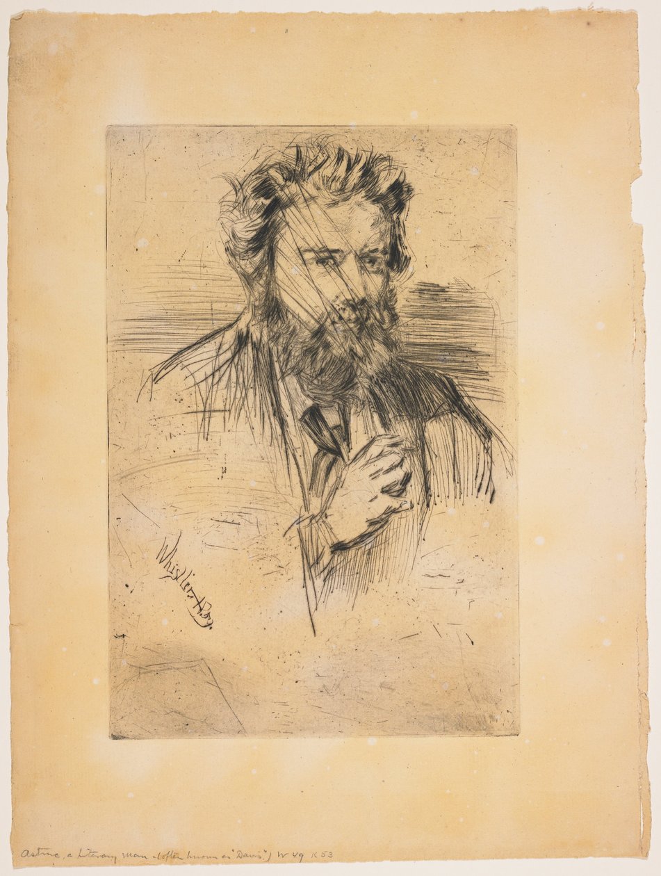 Astruc, en litteratör av James Abbott McNeill Whistler