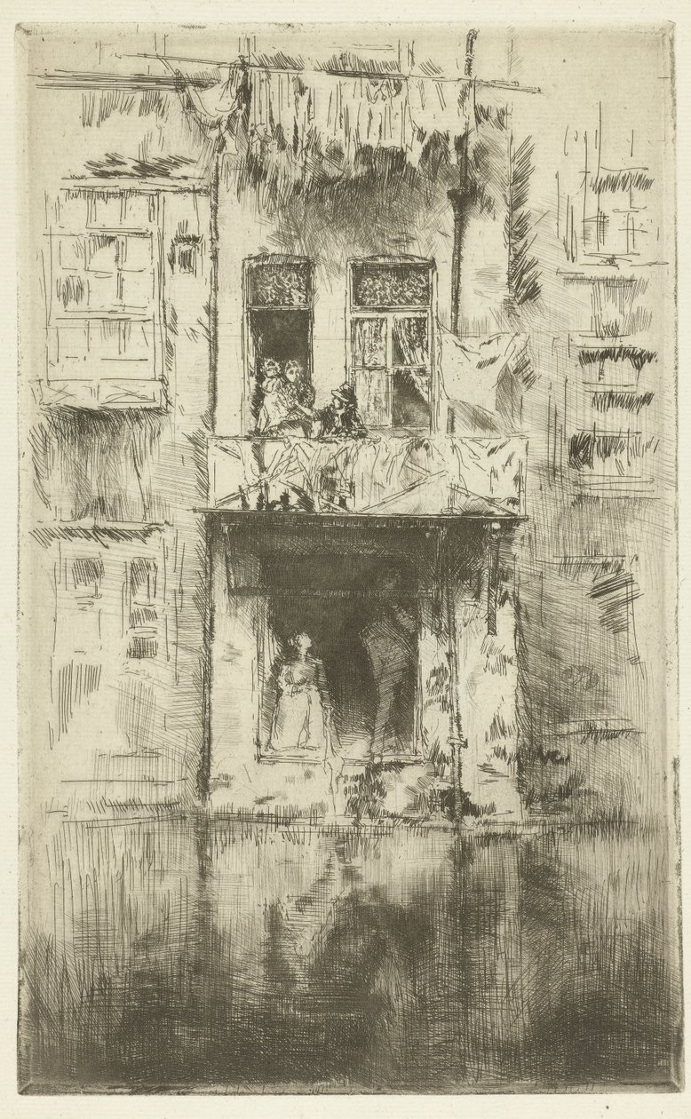 Balkong i ett hus i Amsterdam Balkong, Amsterdam av James Abbott McNeill Whistler