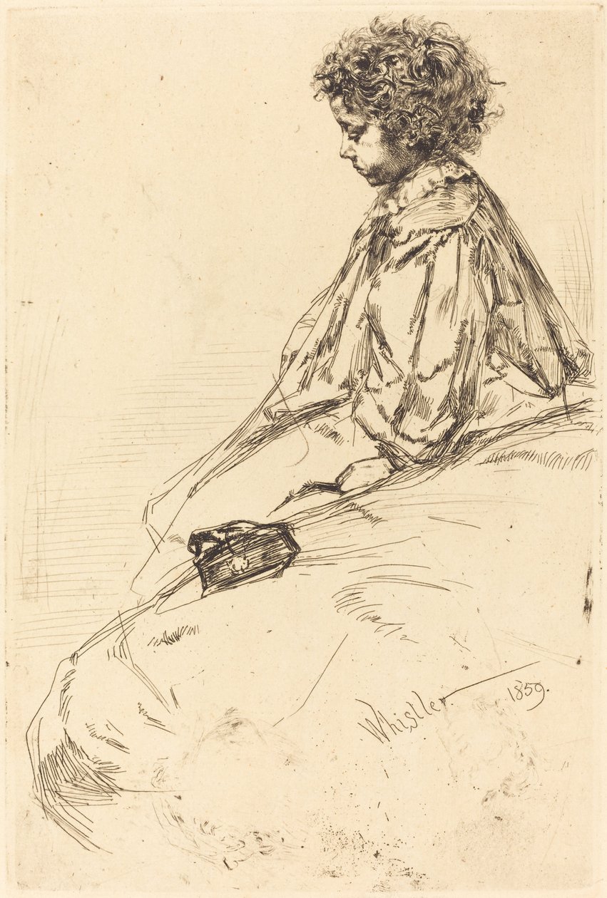 Bibi Lalouette, 1859. av James Abbott McNeill Whistler