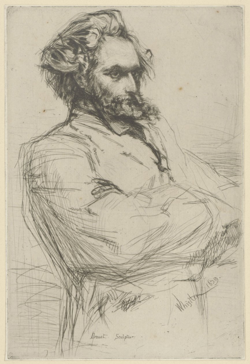 Porträtt av Drouet av James Abbott McNeill Whistler