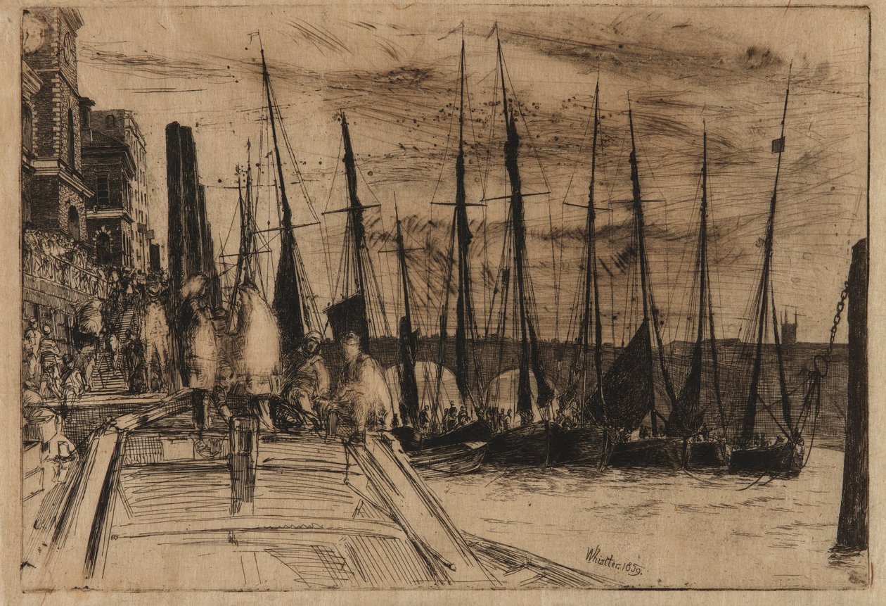 Billingsgate, 1859. av James Abbott McNeill Whistler