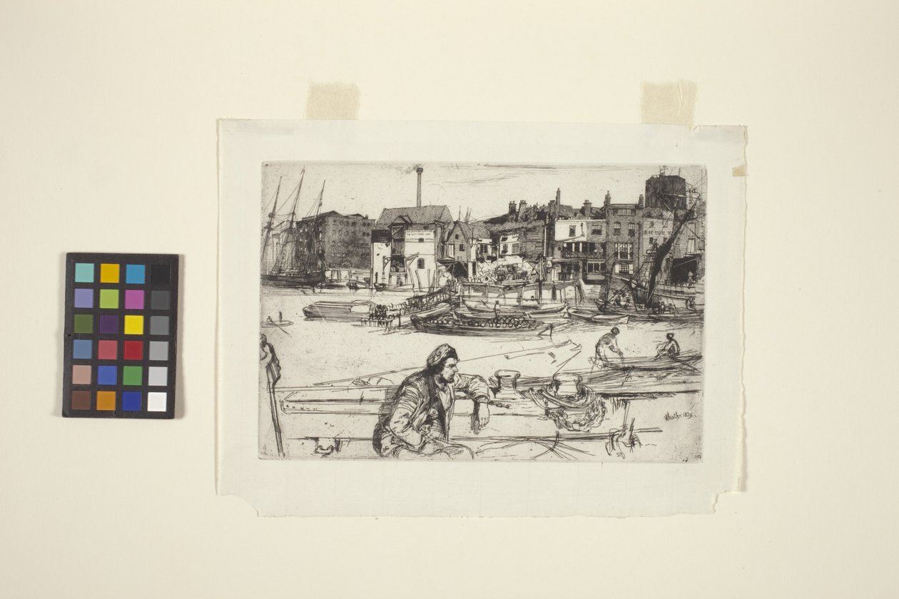 Black Lion Wharf (etsning) av James Abbott McNeill Whistler