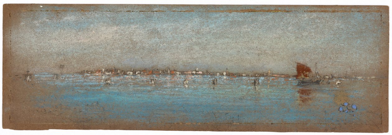 Blått och silver - Öarna, Venedig, 1879-1880. av James Abbott McNeill Whistler